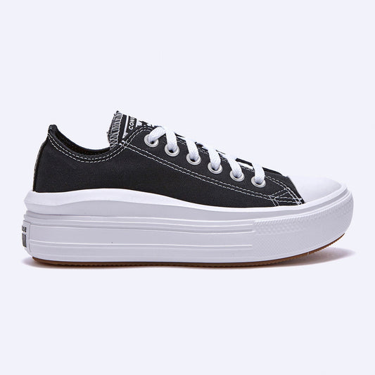 コンバース チャックテイラー スニーカー韓国 コンバース 厚底 MOVE BLACK ローカット