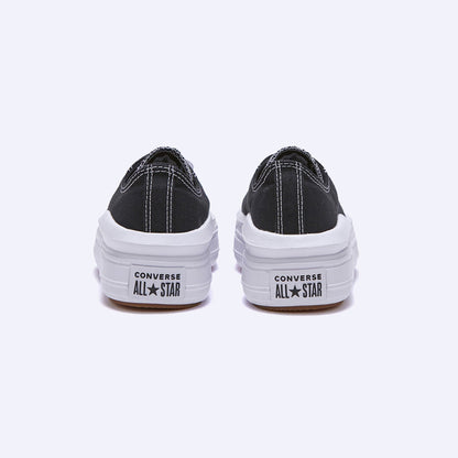 コンバース チャックテイラー スニーカー韓国 コンバース 厚底 MOVE BLACK ローカット
