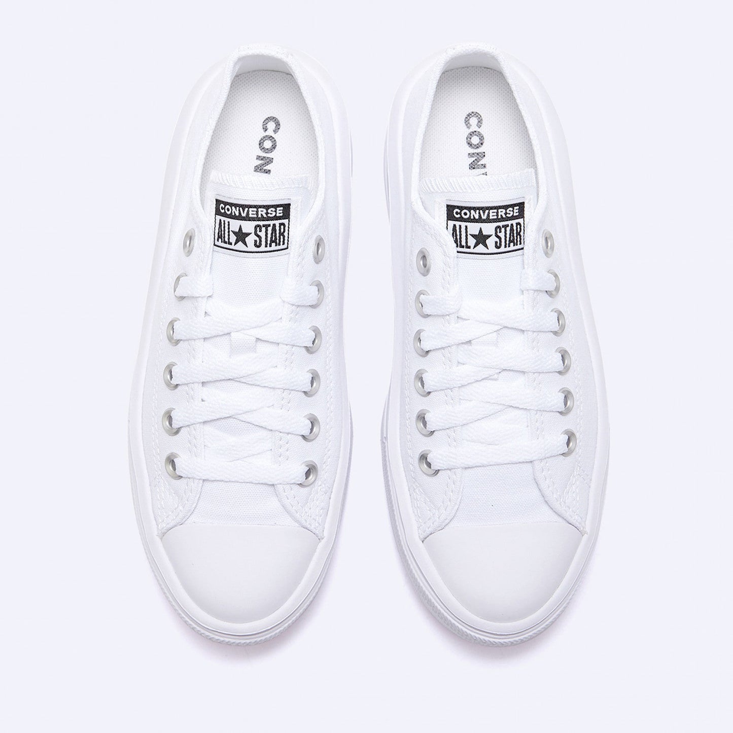 コンバース チャックテイラー スニーカー韓国 コンバース 厚底 MOVE WHITE ローカット