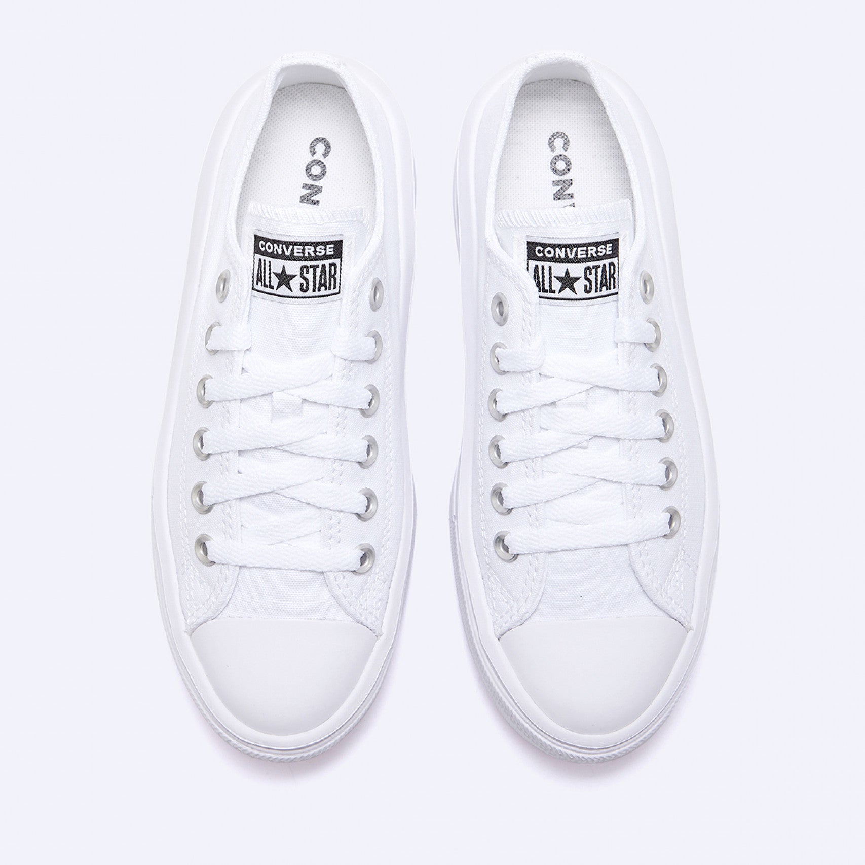 コンバース チャックテイラー スニーカー韓国 コンバース 厚底 MOVE WHITE ローカット