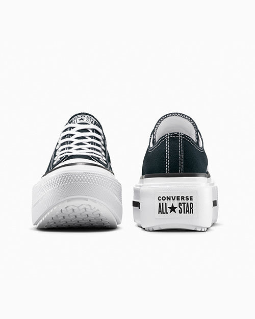 コンバース チャックテイラー スニーカーコンバース ダブルスタック ブラック ローカット A15490C