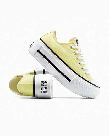 コンバース チャックテイラー スニーカーコンバース ダブルスタック レモンスラッシュ ローカット A16283C