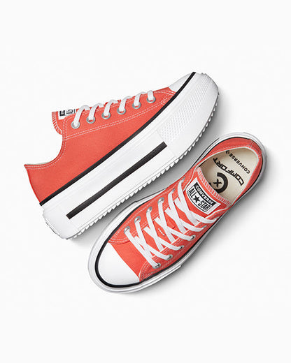 コンバース チャックテイラー スニーカーコンバース ダブルスタック バーミレッド ローカット A16284C