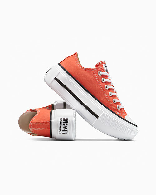 コンバース チャックテイラー スニーカーコンバース ダブルスタック バーミレッド ローカット A16284C