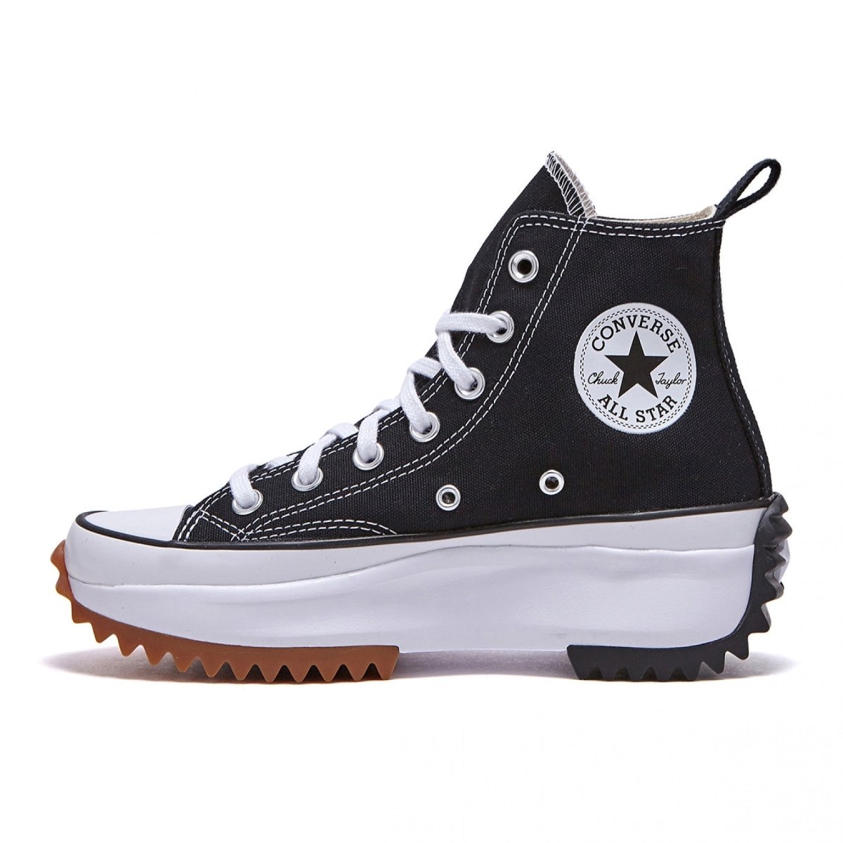 韓国 コンバース 厚底 RUN STAR HIKE BLACK ハイカット 166800C - 韓国 コンバース スニーカー チャック テイラー ct70 厚底