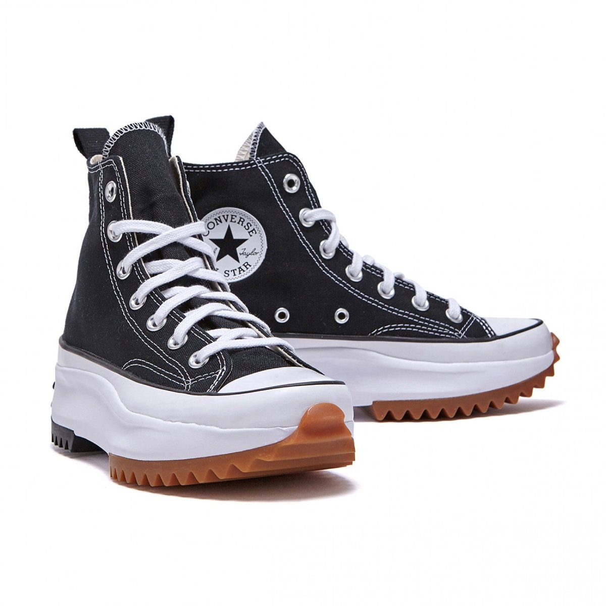 韓国 コンバース 厚底 RUN STAR HIKE BLACK ハイカット 166800C - 韓国 コンバース スニーカー チャック テイラー ct70 厚底