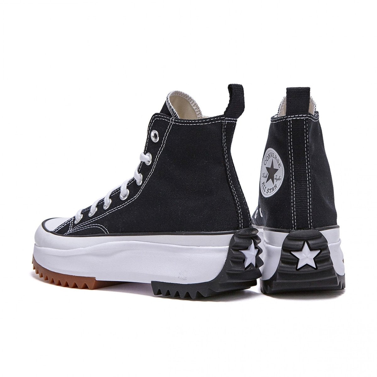 韓国 コンバース 厚底 RUN STAR HIKE BLACK ハイカット 166800C - 韓国 コンバース スニーカー チャック テイラー ct70 厚底