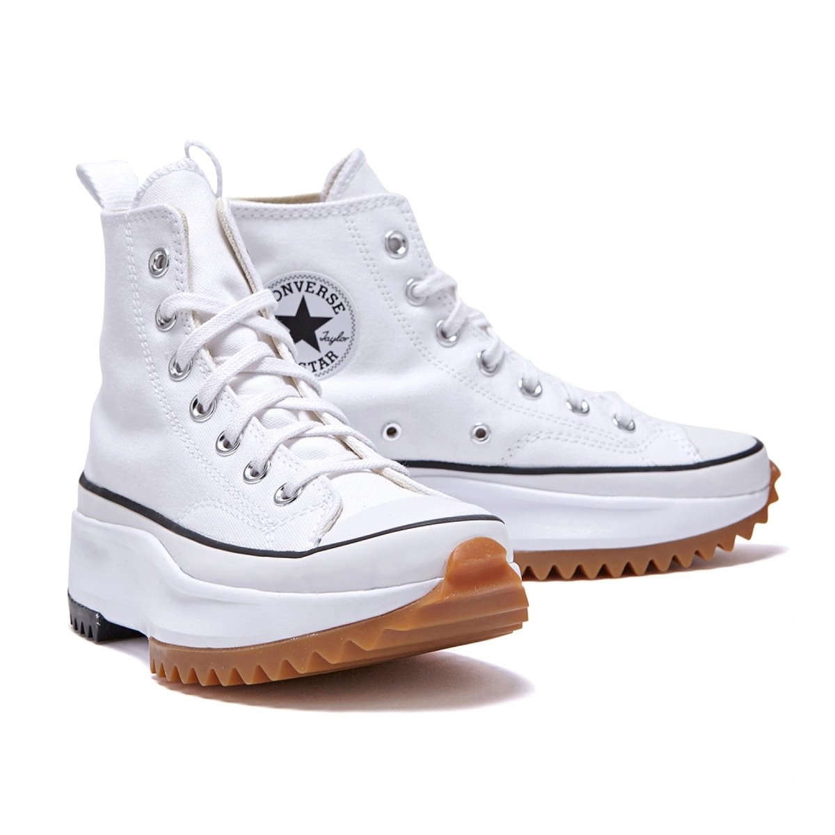 韓国 コンバース 厚底 RUN STAR HIKE WHITE ハイカット 166799C - 韓国 コンバース スニーカー チャック テイラー ct70 厚底