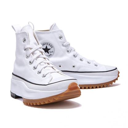 韓国 コンバース 厚底 RUN STAR HIKE WHITE ハイカット 166799C - 韓国 コンバース スニーカー チャック テイラー ct70 厚底