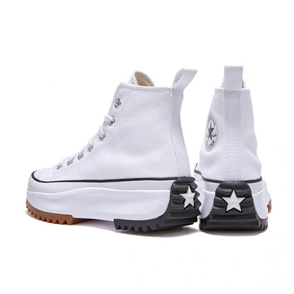 韓国 コンバース 厚底 RUN STAR HIKE WHITE ハイカット 166799C - 韓国 コンバース スニーカー チャック テイラー ct70 厚底