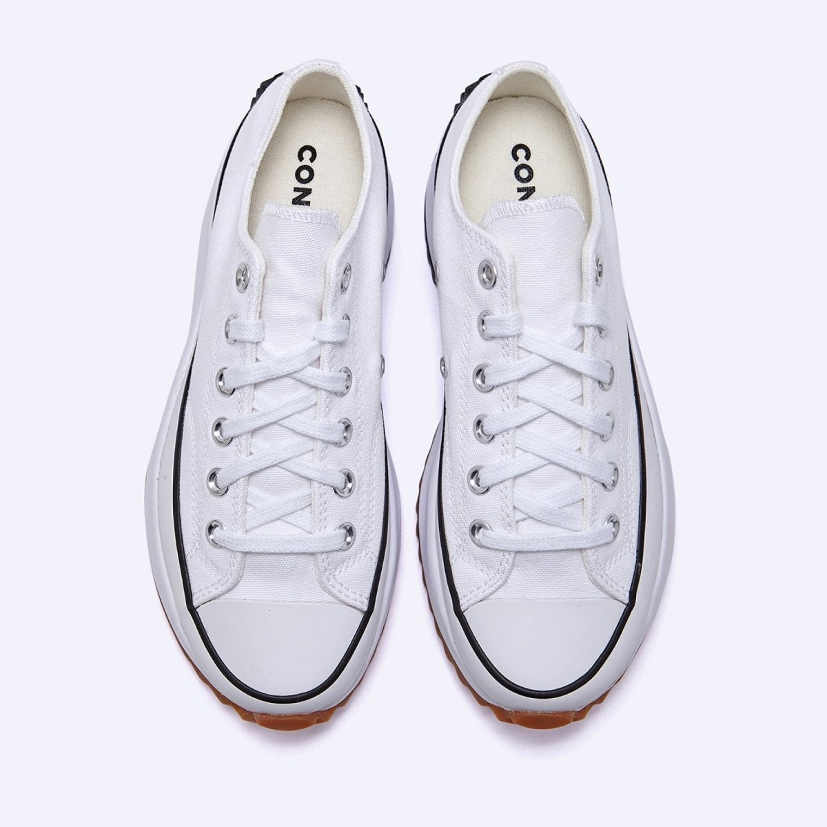 韓国 コンバース 厚底 RUN STAR HIKE WHITE ローカット 168817C - 韓国 コンバース スニーカー チャック テイラー ct70 厚底