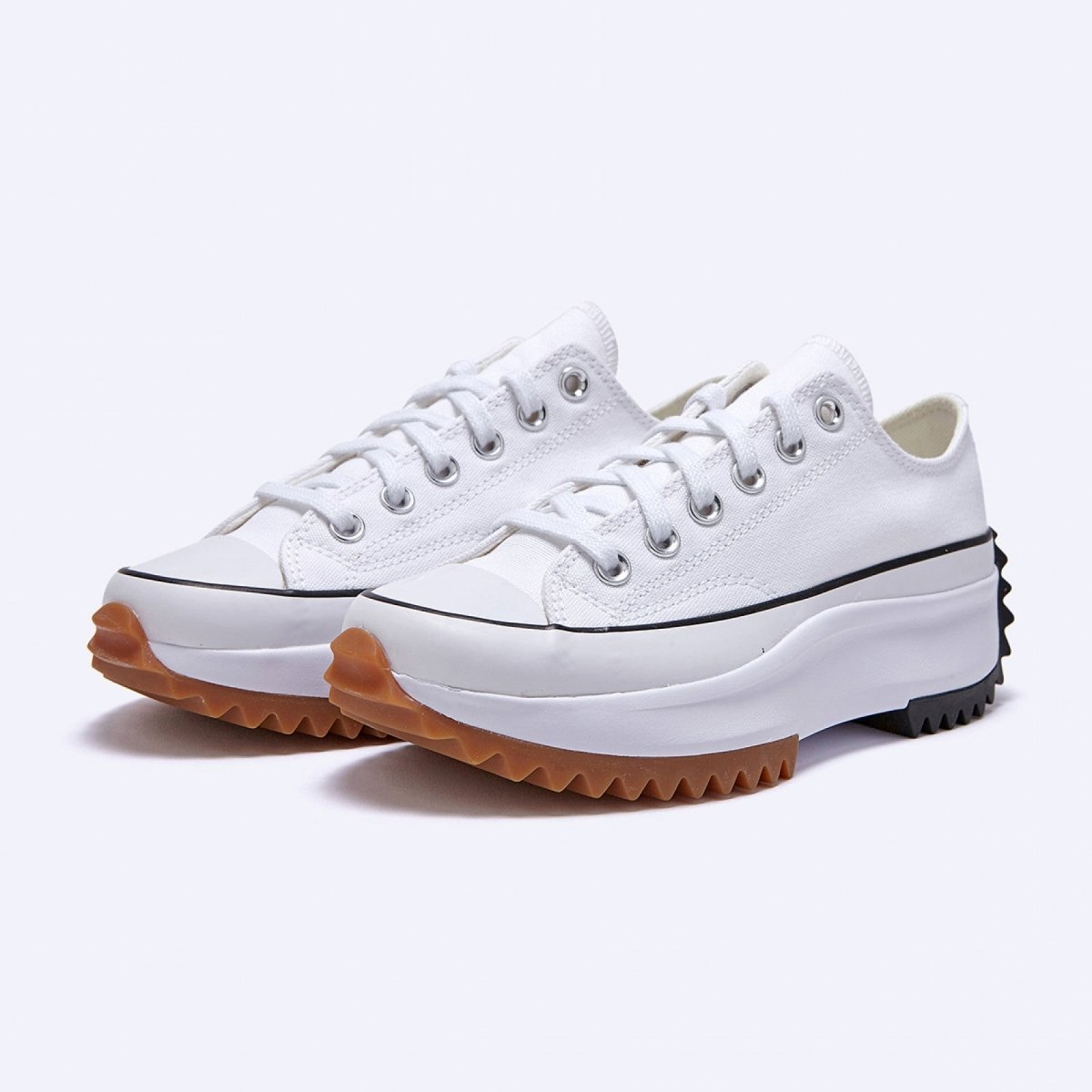 韓国 コンバース 厚底 RUN STAR HIKE WHITE ローカット 168817C - 韓国 コンバース スニーカー チャック テイラー ct70 厚底