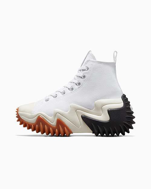 韓国 コンバース 厚底 RUN STAR Motion WHITE ハイカット 171546C - Kanverse.kr