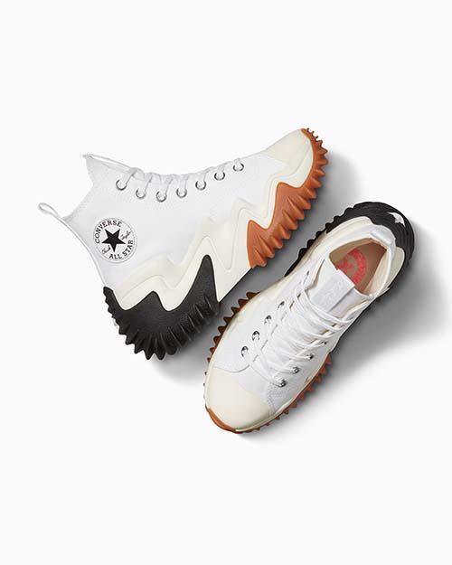 韓国 コンバース 厚底 RUN STAR Motion WHITE ハイカット 171546C - Kanverse.kr