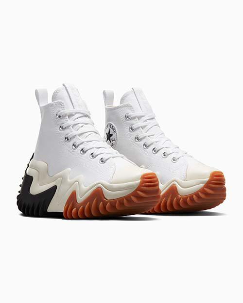 韓国 コンバース 厚底 RUN STAR Motion WHITE ハイカット 171546C - Kanverse.kr